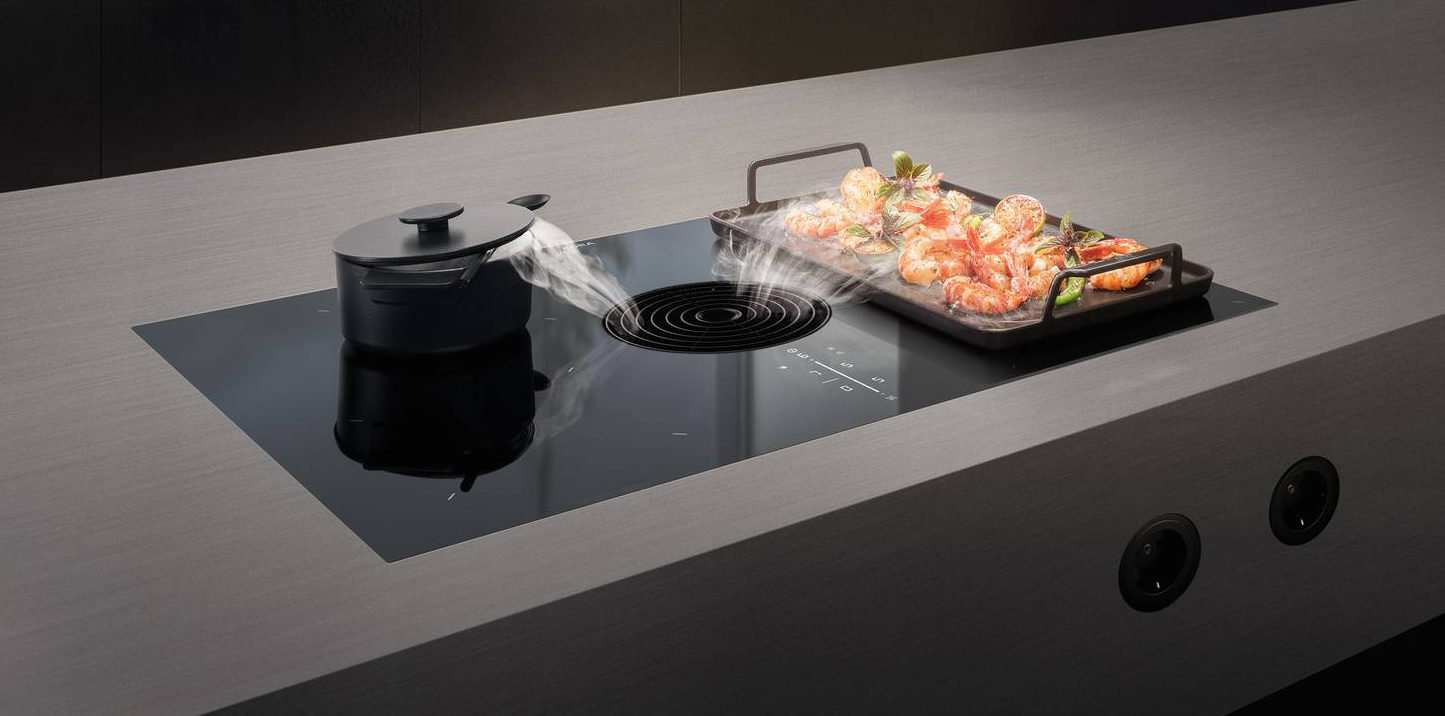 Cappa aspirante Bora_M Pure_with grill pan Salone del Mobile Eurocucina FTK Cappa aspirante Bora_M Pure_with grill pan Salone del Mobile Eurocucina FTK