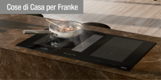 La nuova collezione 2gether di Franke: piano cottura + cappa aspirante in un unico elegante prodotto
