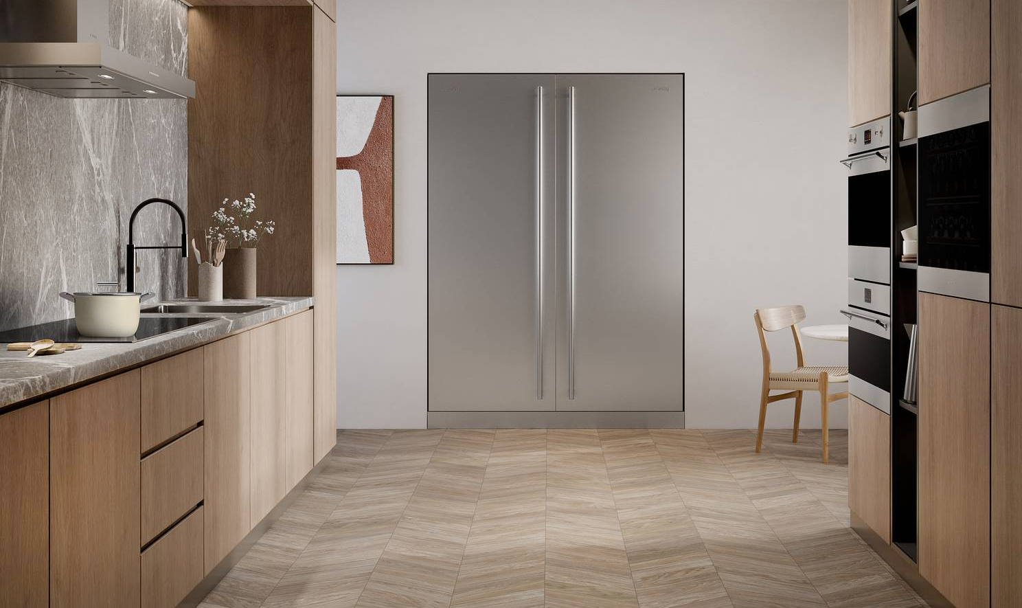 Frigorifero SMEG combinato Dolomite SM_SEMIPRO Salone del Mobile Eurocucina FTK Frigorifero SMEG combinato Dolomite SM_SEMIPRO Salone del Mobile Eurocucina FTK