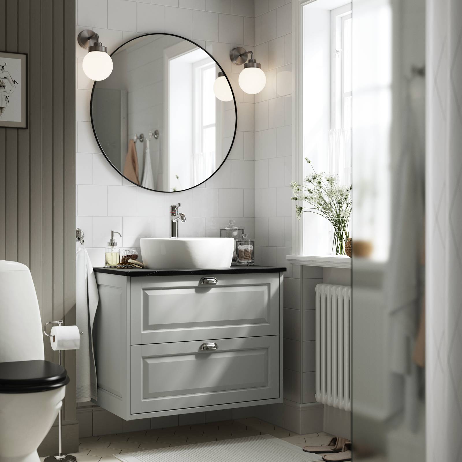 TÄNNFORSEN mobile lavabo grigio chiaro, con cassetti, 80 cm, prezzo 249 euro.
TOLKEN piano d’appoggio, 82 euro, prezzo 66 euro. TÄNNFORSEN mobile lavabo grigio chiaro, con cassetti, 80 cm, prezzo 249 euro.
TOLKEN piano d’appoggio, 82 euro, prezzo 66 euro.