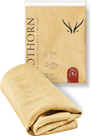 Clothorn® Pelle di Daino per Auto Professionale - Made in Italy - Panno per Pulizia, Asciugatura, Lucidatura Clothorn® Pelle di Daino per Auto Professionale - Made in Italy - Panno per Pulizia, Asciugatura, Lucidatura