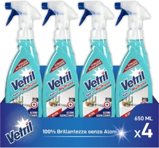 Vetril - Spray Igienizzante Vetri e Superfici Vetril - Spray Igienizzante Vetri e Superfici