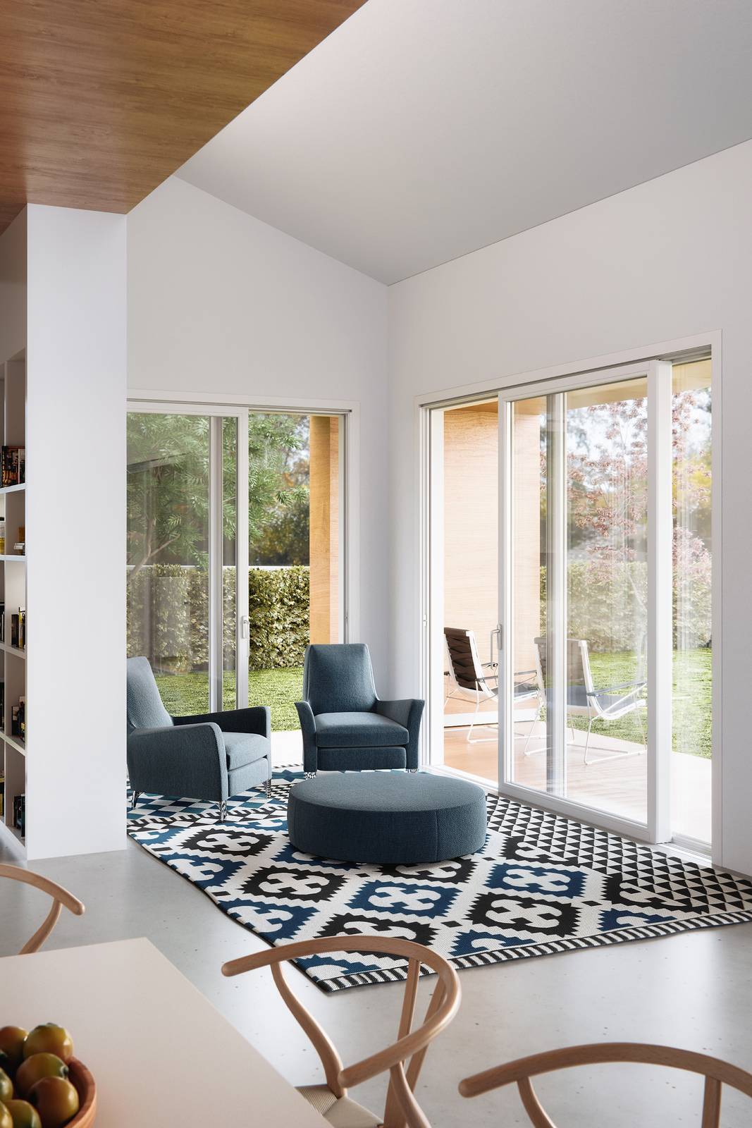 Alzante scorrevole in PVC Schüco LivIngSlide Panorama Evolution di Schüco PWS Italia