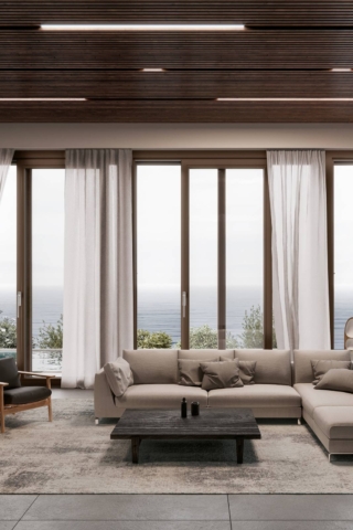 Alzante scorrevole in PVC Schüco LivIngSlide Panorama Evolution di Schüco PWS Italia