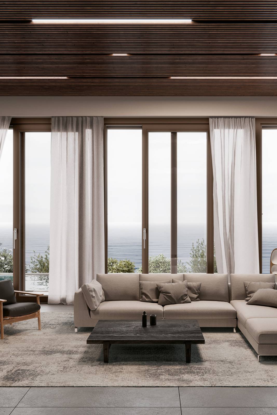 Alzante scorrevole in PVC Schüco LivIngSlide Panorama Evolution di Schüco PWS Italia