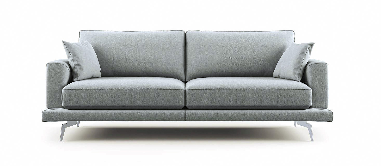 È rivestito in tessuto antimacchia il divano Dorian di Divani.Store (999 euro) disponibile in 10 colori e diverse misure; i piedini sono in acciaio. Il prezzo è per la misura L 178 x P 93 x H 88 cm. divani.store