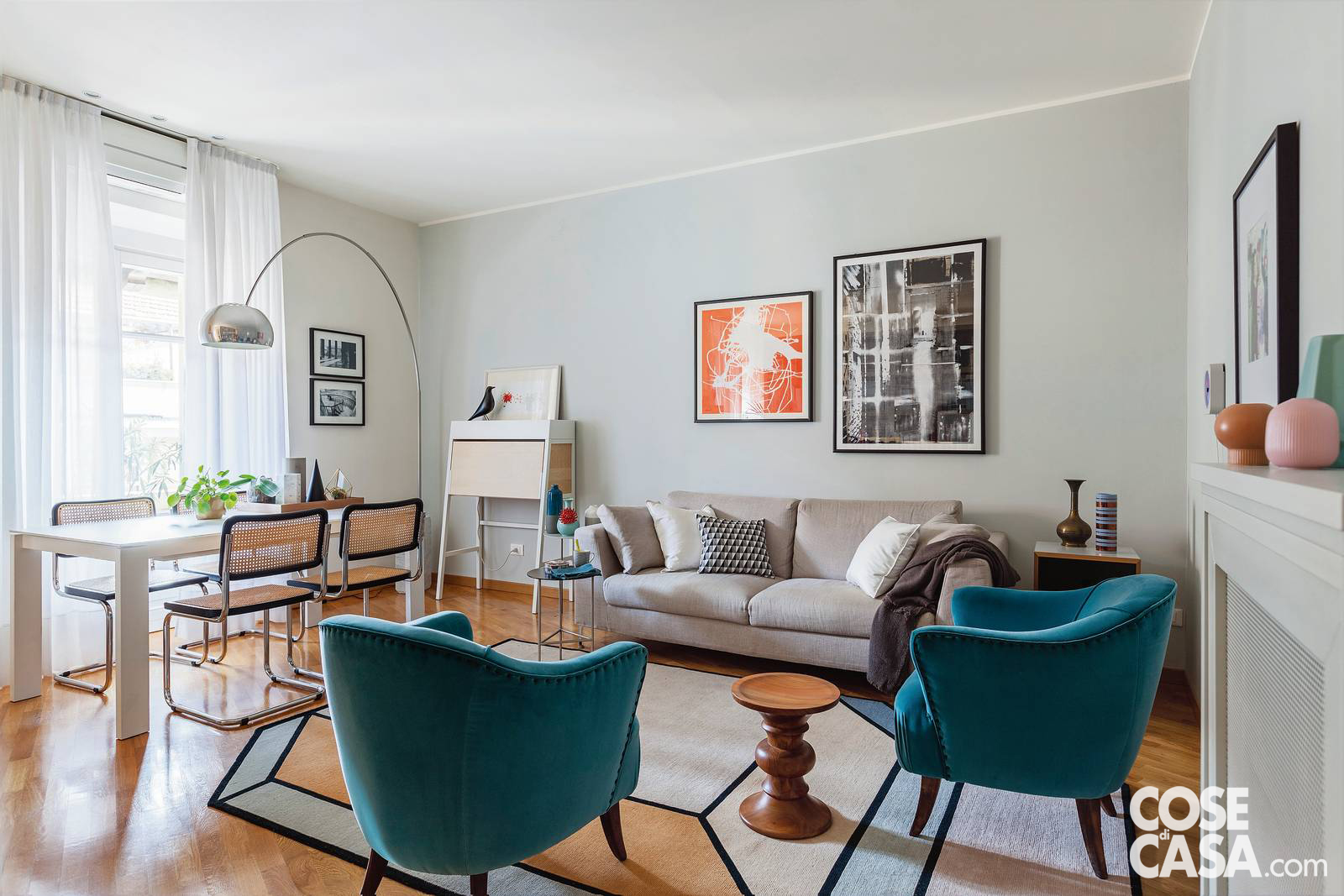 Soggiorno low cost vintage