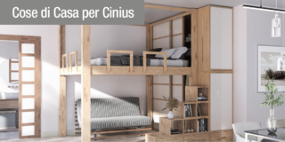 Idea geniale per le case piccole: il letto a soppalco Rising di Cinius
