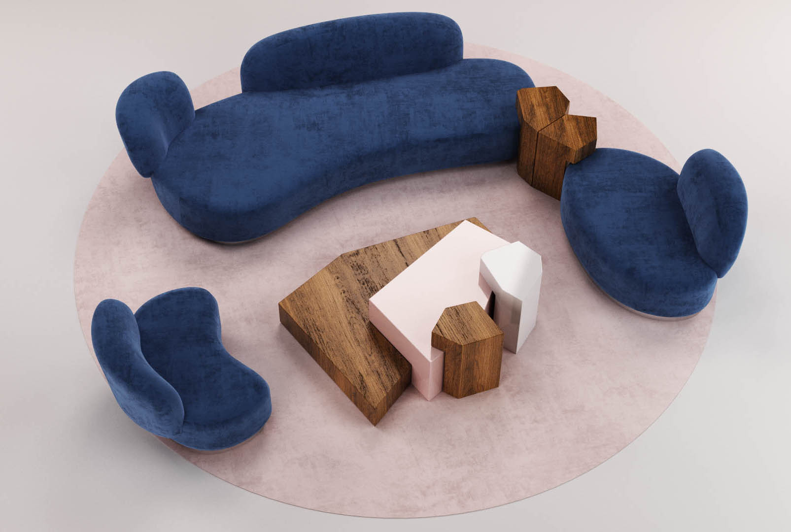 I divani della nuova collezione I Sassi di Calia Italia hanno una forma organica e sinuosa che ricorda in sassi di Matera in calcarenite modellati dall'acqua e dal vento. I moduli imbottiti con uno stile “curvy” possono essere combinati tra loro o con i tavolini Be side per dare vita ad un'accogliente zona conversazione o relax. https://www.caliaitalia.com - Salone del Mobile padiglione 03, stand E15-F14.