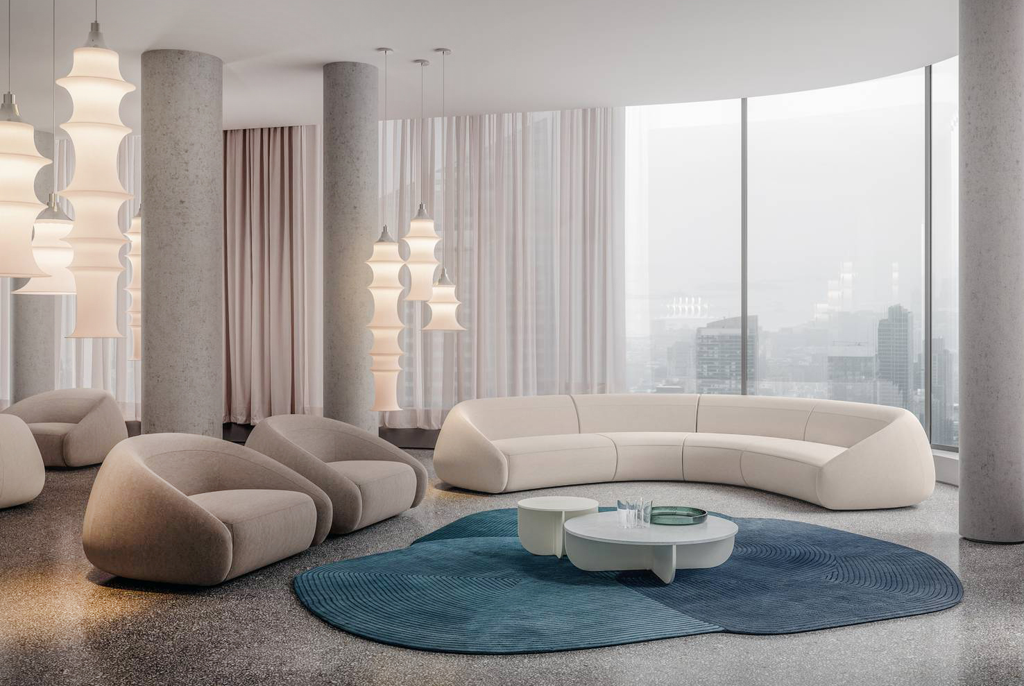 Il divano della nuova collezione di imbottiti Apper di laCividina, designer Antonio Rodriguez, rimanda alle sofisticate atmosfere della Ville Lumiere degli anni Trenta. La forma arrotondata, plasmata sul concetto del “Less is more”,  è pulita  e semplice; lo schienale e il bracciolo diventano tutt'uno abbracciando la seduta. Il rivestimento è realizzato con tessuti pregiati. https://lacividina.com – Fuorisalone, laCividina Showroom Milano – Via Manzoni 41, Milano.