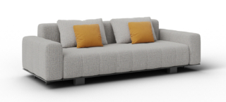 Il divano letto Haden di Milano Bedding, che coniuga un design lineare con un rivestimento trapuntato, si apre e si trasforma in un comodo letto francese lungo 200 cm; nella parte inferiore trova posto in un comodo contenitore in cui riporre cuscini e biancheria. È corredato di una barra in metallo con finitura black nickel che sorregge la struttur e incorpora i piedini; è disponibile con o senza braccioli. Misura L 244 x P 103/202 x H 76 cm. https://www.milanobedding.it - Salone del Mobile, padiglione 11, stand H20. Il divano letto Haden di Milano Bedding, che coniuga un design lineare con un rivestimento trapuntato, si apre e si trasforma in un comodo letto francese lungo 200 cm; nella parte inferiore trova posto in un comodo contenitore in cui riporre cuscini e biancheria. È corredato di una barra in metallo con finitura black nickel che sorregge la struttur e incorpora i piedini; è disponibile con o senza braccioli. Misura L 244 x P 103/202 x H 76 cm. https://www.milanobedding.it - Salone del Mobile, padiglione 11, stand H20.