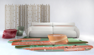 Durante la Milano Design Week Roche Bobois invita a scoprire la collezione Bamboo Mood firmata dalla creativa cinese Jiang Qiong Er e ispirata al bambù, simbolo di valori essenziali come integrità e armonia. Ne fa parte Il paravento, un vero e proprio mobile scultura, disponibile a due, tre o quattro pannelli. Il divano è rivestito con un tessuto stretch a nido d'ape, con filetti verde celadon o color corallo. I tavolini laccati ricordano uno stelo di bamù tagliato. https://www.roche-bobois.com - Fuorisalone, Milano Durini Design, Via Felice Cavallotti 14, Milano