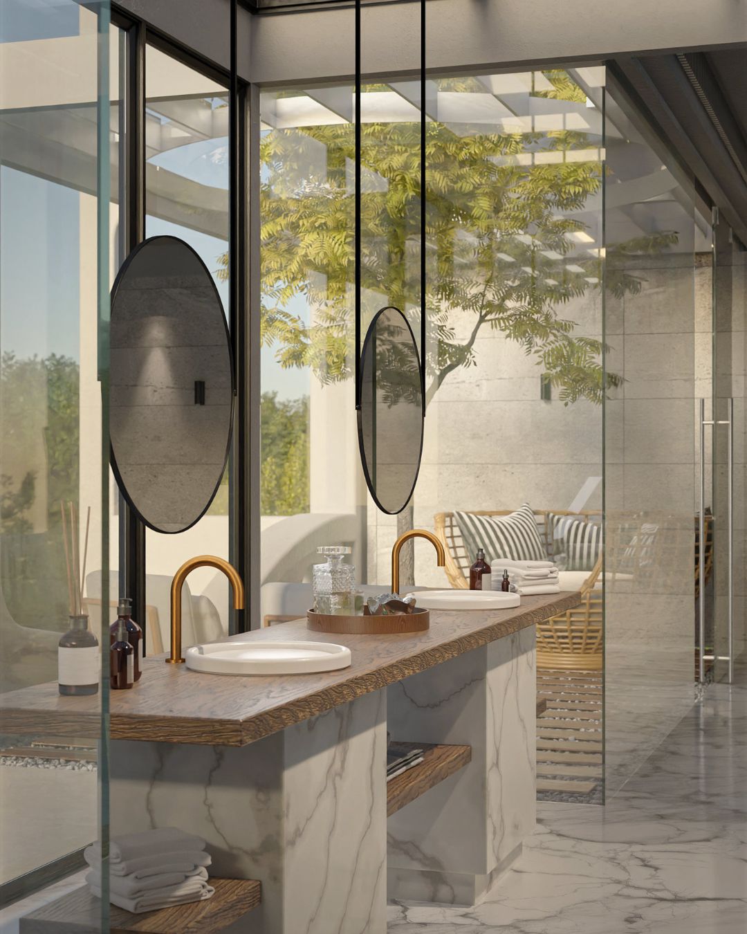 I rubinetti per lavabo con sensore touch-free Sensor di Graff rispondono a un semplice gesto della mano per controllare con precisione il flusso dell'acqua. Sono disponibili in varie finiture (nella foto in bronzo caldo), comprese le opzioni come Steelnox® Satin Nickel, progettate per prevenire impronte digitali e macchie d'acqua. L'acqua scorre soltanto quando il sensore è attivato, così si elimina lo spreco d'acqua che si verifica se i rubinetti vengono lasciati in funzione. www.graff-designs.com/it/– Salone del Mobile, padiglione 10, stand A06.