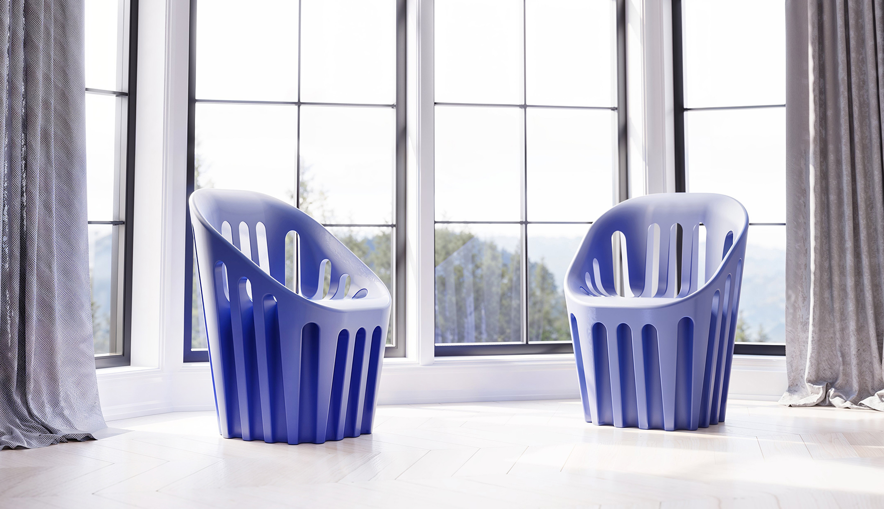 La sedia Coliseum di Slide è costituita da un corpo monolitico interamente realizzato in polietilene nei colori standard o laccati. Le scanalature danno vita a suggestivi giochi di luce e ombra. Misura L 65 x P 64 x H 86 cm. https://www.slidedesign.it - Salone del Mobile, padiglione 18, stand D14.