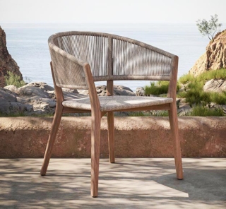 La sedia outdoor Carés di Royal Botania unisce la tradizione e l'artigianato contemporaneo: la struttura in pregiato legno di teak è dotata di uno schienale avvolto da una corda intrecciata in fibre Batyline che la rende confortevole e resistente. https://www.royalbotania.com - Salone del Mobile padiglione 09, stand E06-E08. La sedia outdoor Carés di Royal Botania unisce la tradizione e l'artigianato contemporaneo: la struttura in pregiato legno di teak è dotata di uno schienale avvolto da una corda intrecciata in fibre Batyline che la rende confortevole e resistente. https://www.royalbotania.com - Salone del Mobile padiglione 09, stand E06-E08.