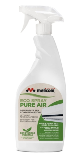 L'Eco Spray Pure Air di Meliconi è pensato per pulire a fondo i filtri e i componenti del climatizzatore, eliminando odori, residui e polvere. Questo prodotto è facile da utilizzare e permette una pulizia profonda di tutti i tipi di condizionatori. Prezzo consigliato 7,99 euro. In vendita nei migliori negozi di elettronica di consumo, nella G.D.O. e su www.meliconi.com L'Eco Spray Pure Air di Meliconi è pensato per pulire a fondo i filtri e i componenti del climatizzatore, eliminando odori, residui e polvere. Questo prodotto è facile da utilizzare e permette una pulizia profonda di tutti i tipi di condizionatori. Prezzo consigliato 7,99 euro. In vendita nei migliori negozi di elettronica di consumo, nella G.D.O. e su www.meliconi.com