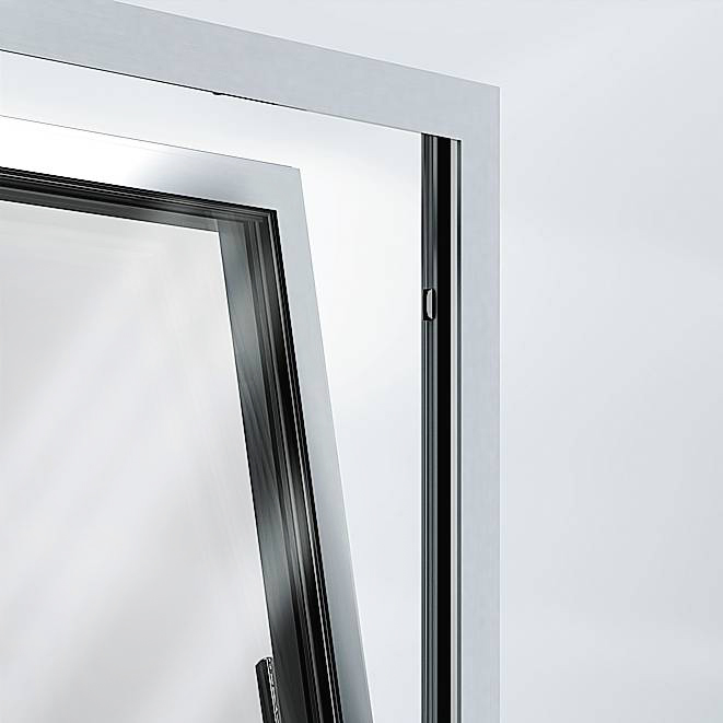 Le finestre di alluminio di Schüco possono integrare accessori per la sicurezza, come maniglie con chiave, rostri, serrature a più punti di chiusura, sensori a scomparsa connessi all’allarme, per rientrare in classe di antieffrazione RC3. Inoltre, il set SimplySmart Open Source integrabile di componenti meccanici di rinforzo e protezione, completamente a scomparsa nel perimetro dell’anta, mantiene la classe RC 2 anche a finestra aperta a ribalta fino a 17,5 cm.
Prezzo su preventivo. www.schueco.it