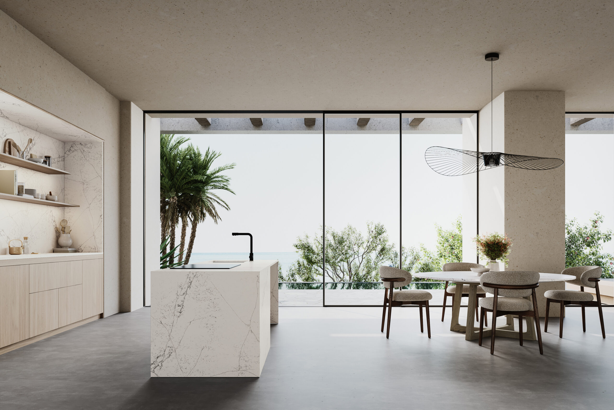 Lastre in Ecotone di Quartzforms collezione New Era