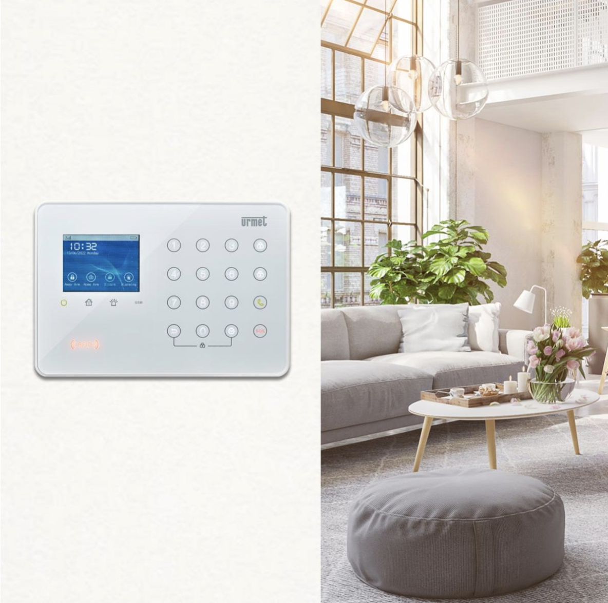 Il kit antifurto wireless 868Mhz di Urmet si alimenta sia tramite collegamento alla rete elettrica che tramite batteria ed è dotato di collegamento senza fili. È ideale per proteggere un luogo da accessi indesiderati ed è molto semplice da usare. L'unità di rilevamento con sensore di movimento può essere installata a muro con l'apposito sostegno oppure semplicemente essere appoggiata su un piano. Il kit è composto da una centrale antintrusione, 1 sensore porta/finestra, 1 sensore intraross, 2 tags. Grazie alla connessione internet, è possibile monitorare tutto quello che accade in casa attraverso lo smartphone o tablet, con anche la possibilità di rivedere i video. Prezzo 299,90 euro. In vendita da Leroy Merlin. Il kit antifurto wireless 868Mhz di Urmet si alimenta sia tramite collegamento alla rete elettrica che tramite batteria ed è dotato di collegamento senza fili. È ideale per proteggere un luogo da accessi indesiderati ed è molto semplice da usare. L'unità di rilevamento con sensore di movimento può essere installata a muro con l'apposito sostegno oppure semplicemente essere appoggiata su un piano. Il kit è composto da una centrale antintrusione, 1 sensore porta/finestra, 1 sensore intraross, 2 tags. Grazie alla connessione internet, è possibile monitorare tutto quello che accade in casa attraverso lo smartphone o tablet, con anche la possibilità di rivedere i video. Prezzo 299,90 euro. In vendita da Leroy Merlin.