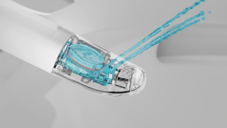 Lavaggio anteriore morbido e posteriore con flusso multiplo