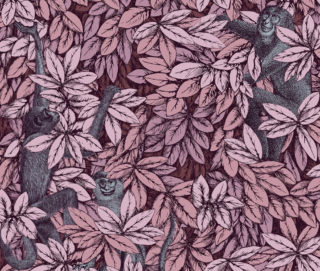 Carta da parati Fornasetti Foglie e Scimmie Carta da parati Fornasetti Foglie e Scimmie