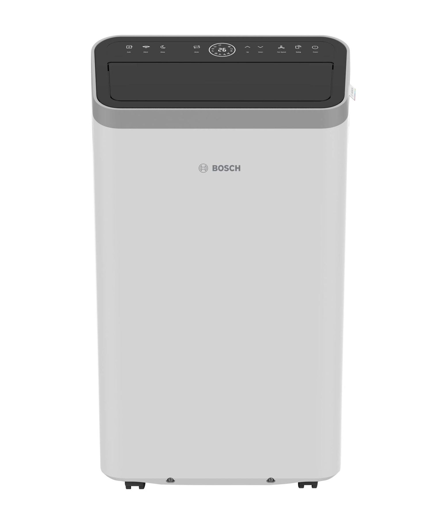 In classe energetica A+ in raffrescamento, Cool 4000 di Bosch ha tre modalità di funzionamento (condizionatore, deumidificatore, ventilatore). Comodo da spostare grazie alle ruote e alle pratiche maniglie, ha oscillazione automatica dell’aletta per una distribuzione ottimale dell’aria. Ideale per stanze di circa 35 mq, ha potenza sonora di 50 decibel e potenza di raffrescamento di 9.000 Btu/h. Misura L 46 x P 40 x H 80 cm. Prezzo 738 euro. www.bosch-homecomfort.com/it