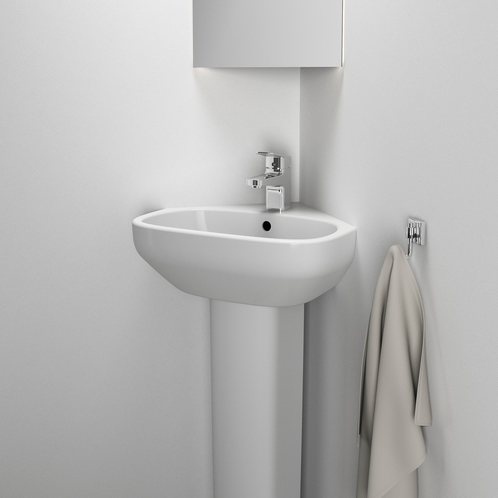 Ha foro del troppopieno il lavamani angolare della serie i.Life A di Ideal Standard abbinabile a colonna. Misura L 45 x P 41 x H 18 cm. Prezzo, Iva esclusa, del lavamani 101 euro; prezzo, Iva esclusa, della colonna 76,50 euro. www.idealstandard.it Ha foro del troppopieno il lavamani angolare della serie i.Life A di Ideal Standard abbinabile a colonna. Misura L 45 x P 41 x H 18 cm. Prezzo, Iva esclusa, del lavamani 101 euro; prezzo, Iva esclusa, della colonna 76,50 euro. www.idealstandard.it