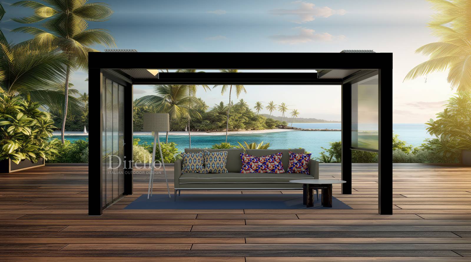 La pergola bioclimatica retrattile ad apertura centrale Narciso Rac di Dirello consente alle lame di scorrere dal centro verso le estremità, equilibrando armoniosamente l’impacchettamento. Le lame, dal design compatto consentono la massima apertura al cielo creando un ridotto impacchettamento ed aumentando la quantità di luce e ventilazione naturale. Prezzo a partire da 16.062 euro Iva esclusa. www.dirello.com La pergola bioclimatica retrattile ad apertura centrale Narciso Rac di Dirello consente alle lame di scorrere dal centro verso le estremità, equilibrando armoniosamente l’impacchettamento. Le lame, dal design compatto consentono la massima apertura al cielo creando un ridotto impacchettamento ed aumentando la quantità di luce e ventilazione naturale. Prezzo a partire da 16.062 euro Iva esclusa. www.dirello.com