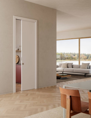 LCD62 è la porta scorrevole a scomparsa disegnata da Luigi Caccia Dominioni per Lualdi, una soluzione adatta alle più diverse esigenze architettoniche grazie al design rigoroso e alle linee nitide. E’ disponibile in molteplici finiture, dalle essenze ai laccati opachi e lucidi, e prevede maniglie a incasso, con e senza nottolino, in alluminio naturale, nero opaco, bronzo, piombo e titanio. In foto finitura laccato opaco bianco gesso completa di maniglia ad incasso e guarnizione di battuta antirumore, spessore anta 41 mm e coprifilo 12 mm, prezzo su richiesta. www.lualdiporte.com LCD62 è la porta scorrevole a scomparsa disegnata da Luigi Caccia Dominioni per Lualdi, una soluzione adatta alle più diverse esigenze architettoniche grazie al design rigoroso e alle linee nitide. E’ disponibile in molteplici finiture, dalle essenze ai laccati opachi e lucidi, e prevede maniglie a incasso, con e senza nottolino, in alluminio naturale, nero opaco, bronzo, piombo e titanio. In foto finitura laccato opaco bianco gesso completa di maniglia ad incasso e guarnizione di battuta antirumore, spessore anta 41 mm e coprifilo 12 mm, prezzo su richiesta. www.lualdiporte.com