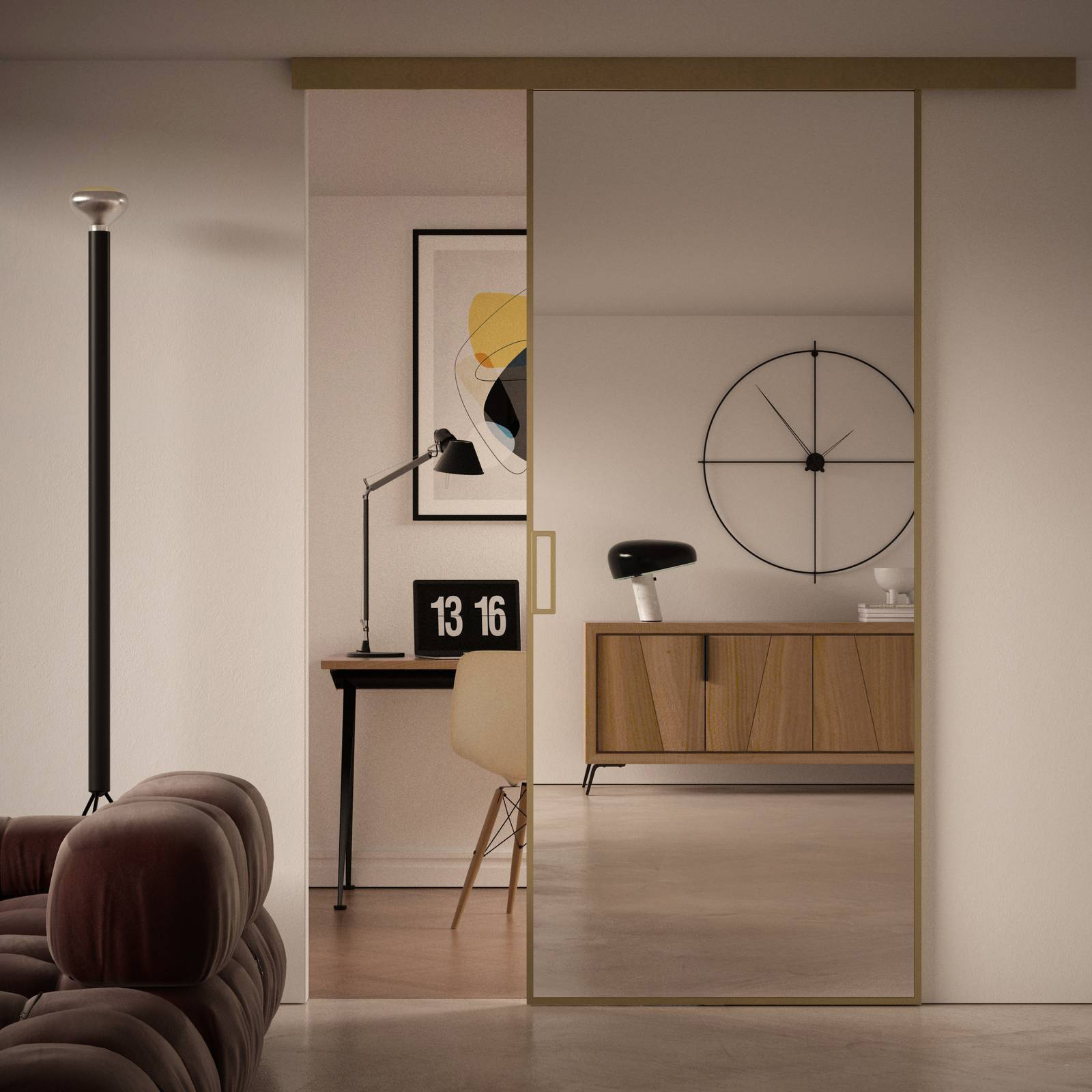 La porta interna in vetro Lucenti di Dierre in versione scorrevole è un elemento progettuale utile a disegnare ambienti abitativi luminosi, separa gli ambienti senza oscurare la stanza tracciando un’ideale linea di continuità tra due ambienti. Tre le finiture in catalogo: Urban, il più contemporaneo, con inserti materici o industrial; Visual, caratterizzato da elementi e pattern geometrici di grande impatto visivo; Natural con grafiche ispirate alla natura. Stili differenti, con tipologie di vetro e accessori che spaziano dai colori più caldi a quelli freddi, per la stanza da bagno sono disponibili pannelli satinati o a specchio. La versione standard misura L 80 x H 210 cm e costa a partire da 1.700 euro. www.dierre.it La porta interna in vetro Lucenti di Dierre in versione scorrevole è un elemento progettuale utile a disegnare ambienti abitativi luminosi, separa gli ambienti senza oscurare la stanza tracciando un’ideale linea di continuità tra due ambienti. Tre le finiture in catalogo: Urban, il più contemporaneo, con inserti materici o industrial; Visual, caratterizzato da elementi e pattern geometrici di grande impatto visivo; Natural con grafiche ispirate alla natura. Stili differenti, con tipologie di vetro e accessori che spaziano dai colori più caldi a quelli freddi, per la stanza da bagno sono disponibili pannelli satinati o a specchio. La versione standard misura L 80 x H 210 cm e costa a partire da 1.700 euro. www.dierre.it