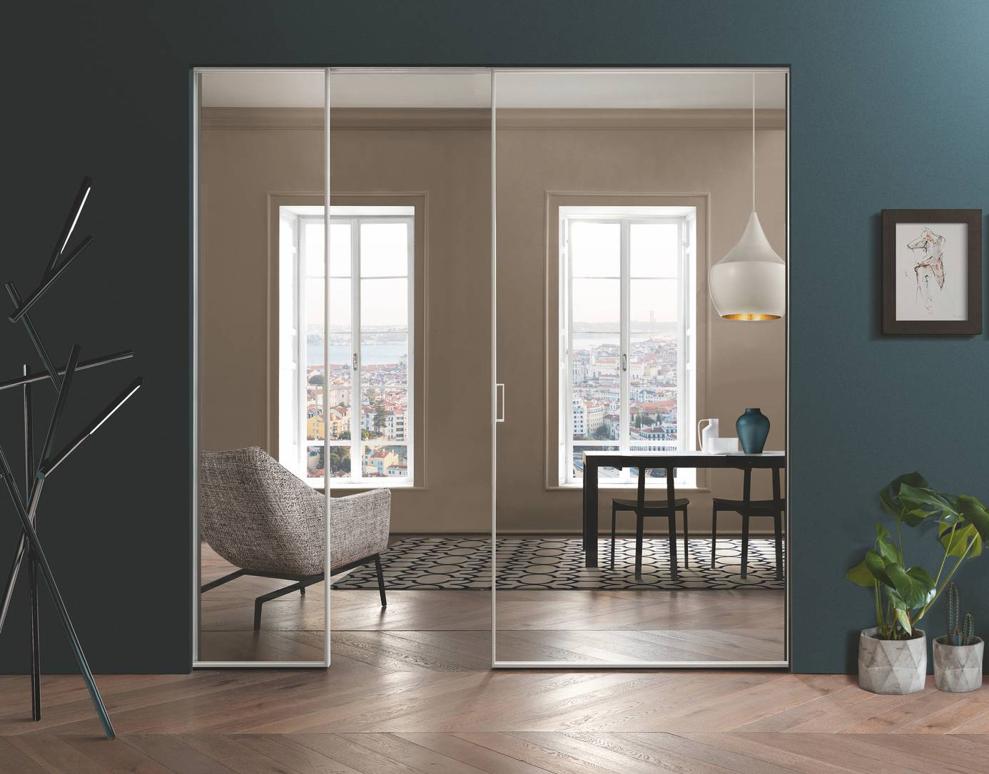 Versatile, funzionale e moderna è la porta scorrevole a scomparsa con anta in vetro Luce di GD Dorigo. Il telaio leggero e disponibile in diverse finiture ne consente l’inserimento in diversi ambienti domestici, il vetro trasparente consente di dividere gli ambienti lasciando passare tutta la luce. La finitura in foto è laccato RAL Chiaro e la maniglia modello Ring, misura L 100+100 x H 210 cm ed il prezzo è 2.758 euro + Iva. www.gd-dorigo.com Versatile, funzionale e moderna è la porta scorrevole a scomparsa con anta in vetro Luce di GD Dorigo. Il telaio leggero e disponibile in diverse finiture ne consente l’inserimento in diversi ambienti domestici, il vetro trasparente consente di dividere gli ambienti lasciando passare tutta la luce. La finitura in foto è laccato RAL Chiaro e la maniglia modello Ring, misura L 100+100 x H 210 cm ed il prezzo è 2.758 euro + Iva. www.gd-dorigo.com