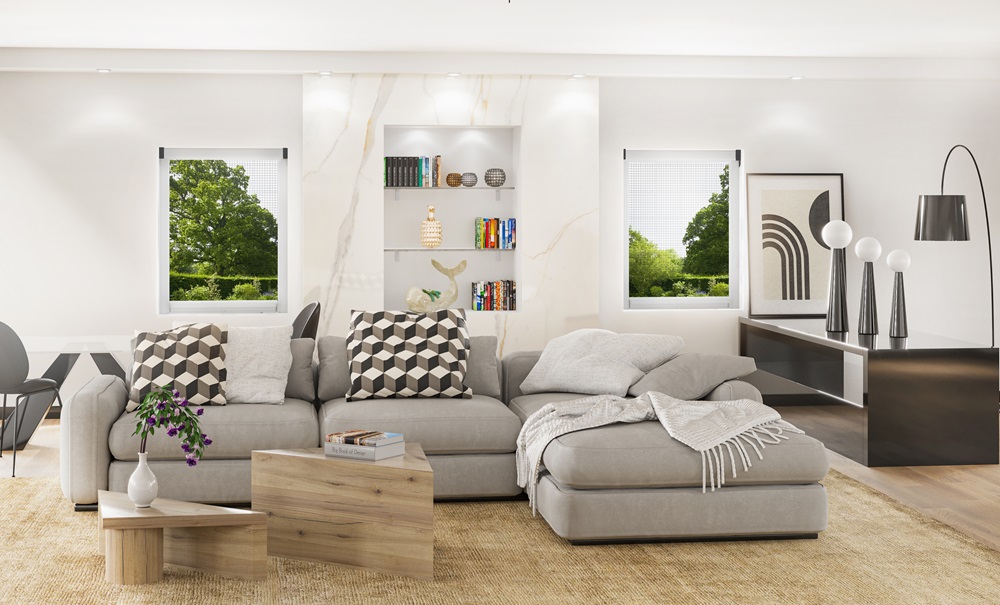 Piuma® C di Effezeta è una zanzariera telescopica a molla che si raccoglie nel cassonetto in alto, con movimento verticale, comandato da catena. La struttura è robusta e resistente alle sollecitazioni esterne, anche alle raffiche di vento. Con l'aggiunta del kit anticimice protegge contro l’invasione di cimici e altri piccoli insetti. Diverse le finiture della struttura in alluminio, anche in colori Ral ed effetto legno. Lunghezza da 40 a 180 cm, altezza da 50 a 180 cm. www.effezeta.it