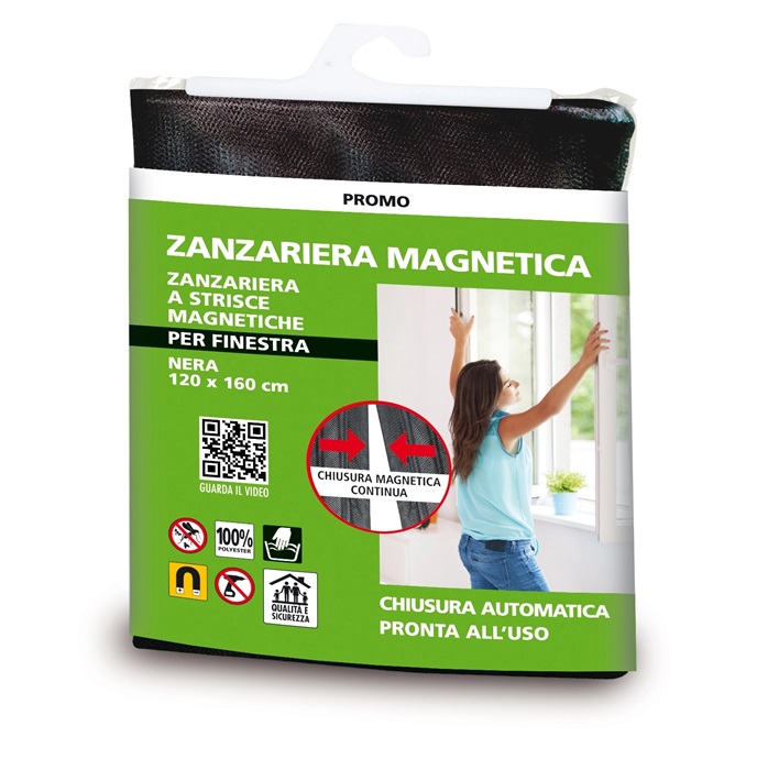 La zanzariera IRS art. 5214770 in vendita da OBI è adesiva, pratica da fissare al telaio della finestra con velcro. La chiusura magnetica al centro permette agevolmente di passare attraverso, aprendosi e poi ritornando in posizione. Nella misura L 120 x P 240 cm costa 9,90 euro. http://www.obi-italia.it