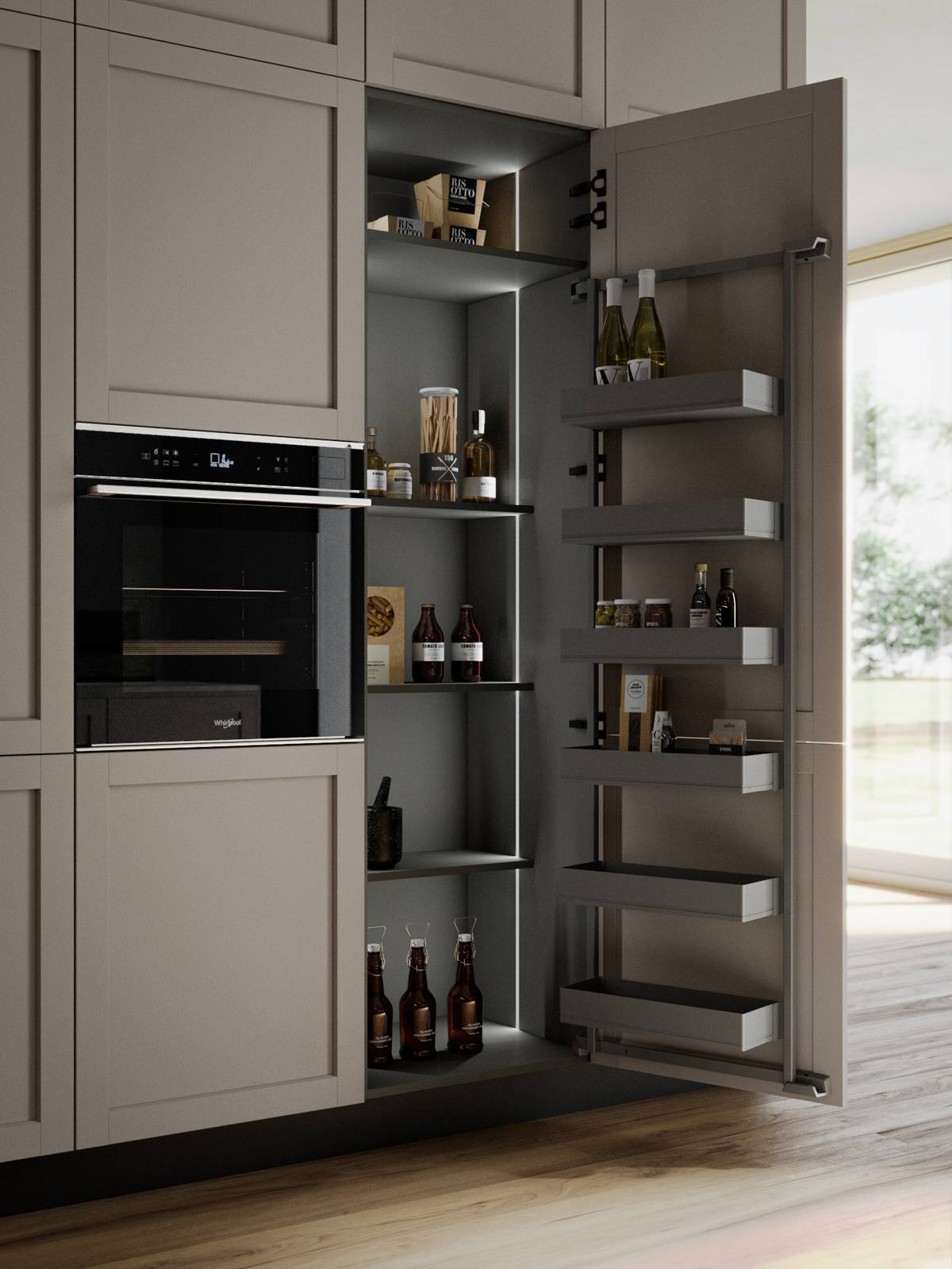 Meccanismo Tandem Side della cucina Alma Meccanismo Tandem Side della cucina Alma