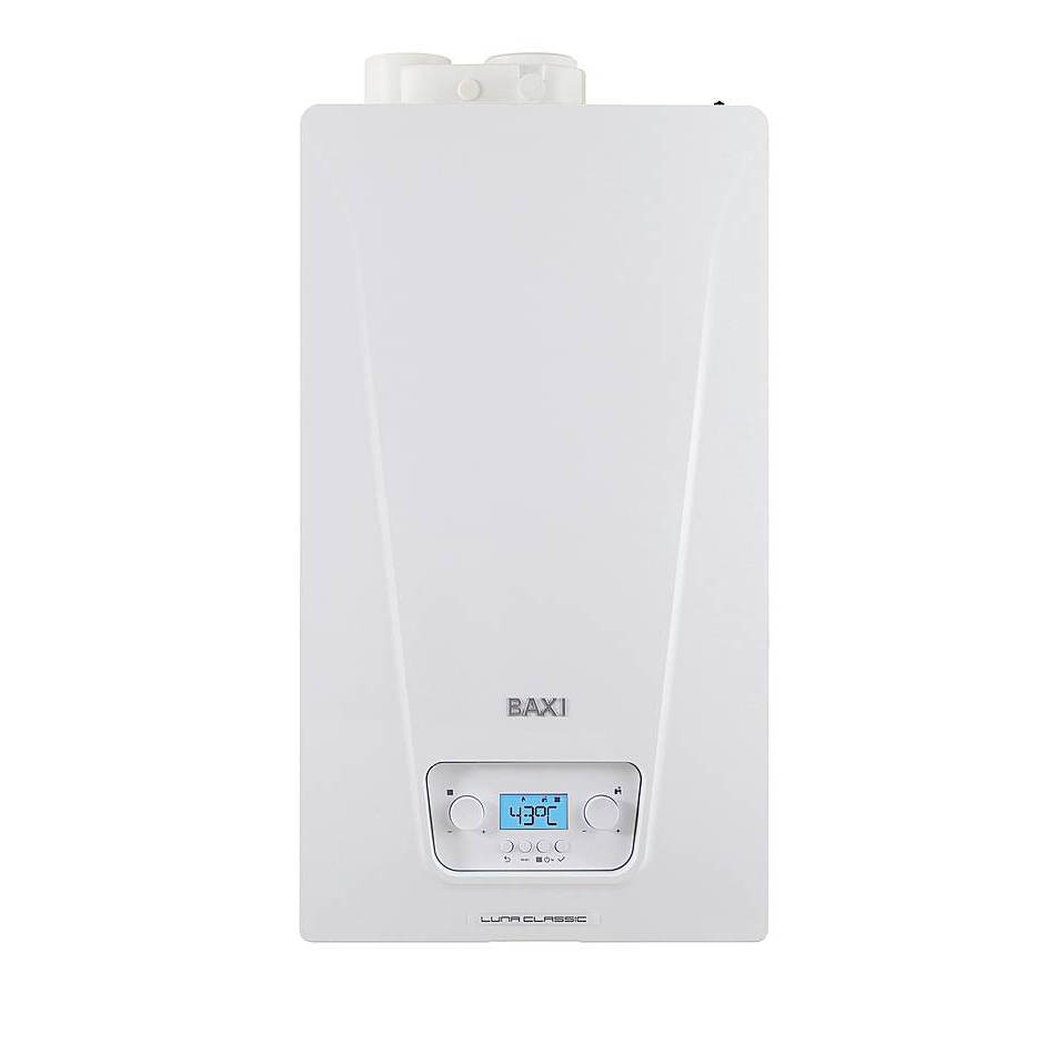 Luna Classic di Baxi
ha lo scarico fumi centrale che agevola la sostituzione dei modelli tradizionali. Combinata istantanea, ha efficienza energetica stagionale del 94%, potenza 20,6
e 24,7 kW, scambiatore in acciaio. In classe A e rumorosità 49-51 dB, misura L 39,5 x P 28,5 x H 70 cm. www.baxi.it Luna Classic di Baxi
ha lo scarico fumi centrale che agevola la sostituzione dei modelli tradizionali. Combinata istantanea, ha efficienza energetica stagionale del 94%, potenza 20,6
e 24,7 kW, scambiatore in acciaio. In classe A e rumorosità 49-51 dB, misura L 39,5 x P 28,5 x H 70 cm. www.baxi.it