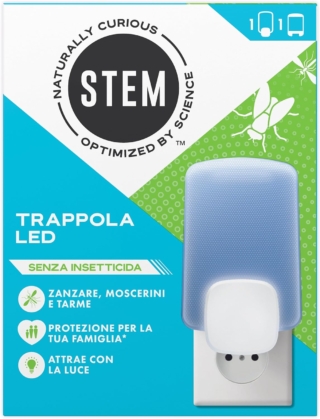 Stem trappola Led per moscerini. Prezzo 14,99 euro Stem trappola Led per moscerini. Prezzo 14,99 euro