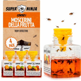 Una soluzione ecologica che cattura i moscerini. L'esca liquida è realizzata con ingredienti naturali, mentre il flacone e la confezione sono realizzati con materiali riciclati. Prezzo: 16,99 euro su amazon.it