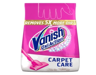 Vanish Gold Oxi Action è un detergente per tappezzeria e tappeti è appositamente formulato per rimuovere 3 volte più sporco e peli di animali domestici rispetto all'aspirapolvere da solo. Non solo pulisce, ma neutralizza anche gli odori indesiderati. Il suo utilizzo è semplice: basta cospargere la polvere sulla superficie, lasciare che agisca e aspirare. Prezzo 16,99 euro. www.amazon.it