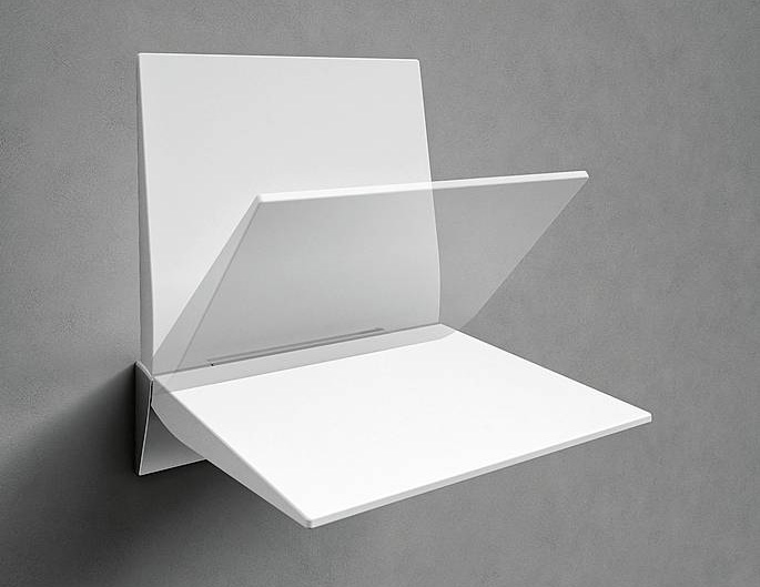 Il sedile ribaltabile della Serie 500 di Provex può assicurare una portata fino a 160 kg. Realizzato in alluminio e ABS, è disponibile nelle finiture bianco/cromo e antracite/cromo. Misura 40x45 cm
e nella finitura bianca
costa 560 euro. www.provex.eu Il sedile ribaltabile della Serie 500 di Provex può assicurare una portata fino a 160 kg. Realizzato in alluminio e ABS, è disponibile nelle finiture bianco/cromo e antracite/cromo. Misura 40x45 cm
e nella finitura bianca
costa 560 euro. www.provex.eu