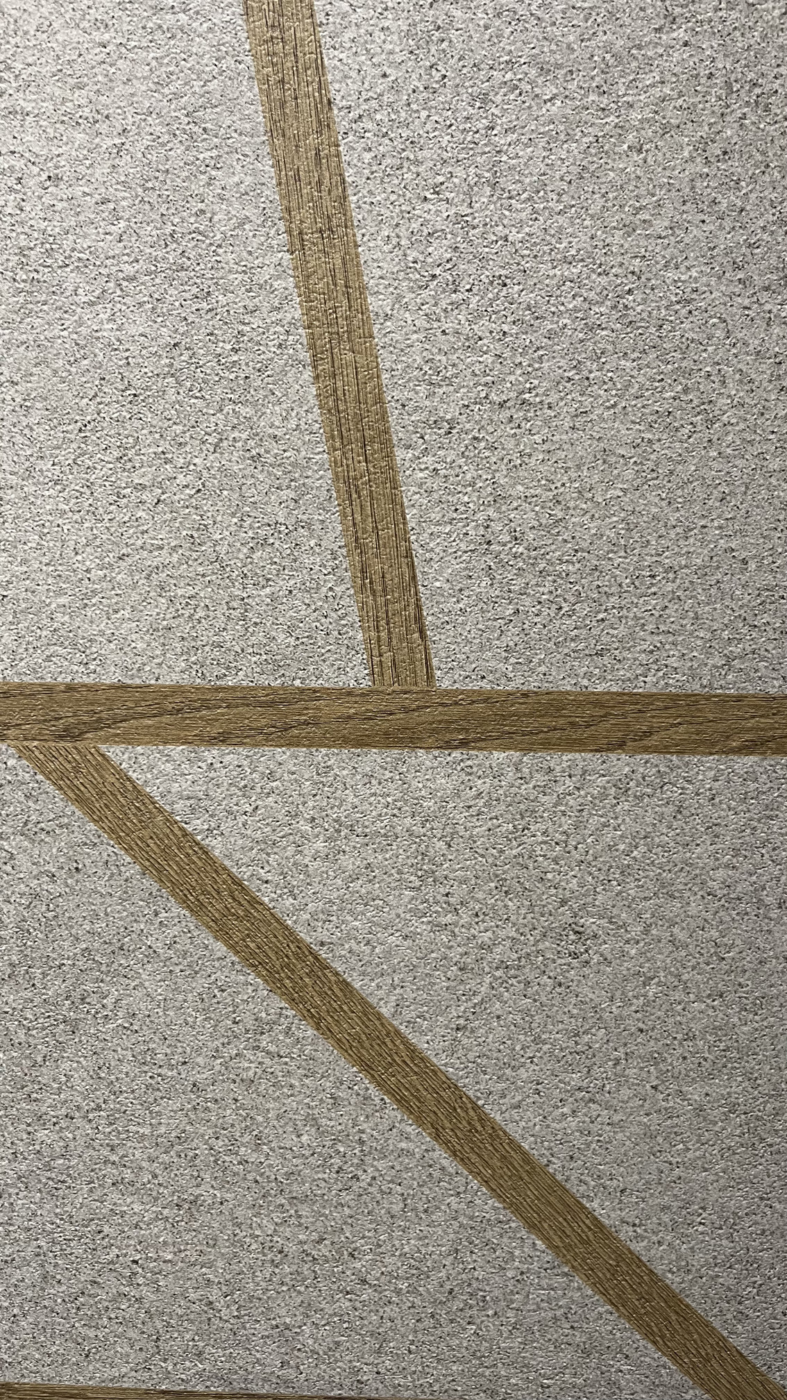 Ceramica Sant'Agostino gres effetto cemento con inserti effetto legno Ceramica Sant'Agostino gres effetto cemento con inserti effetto legno