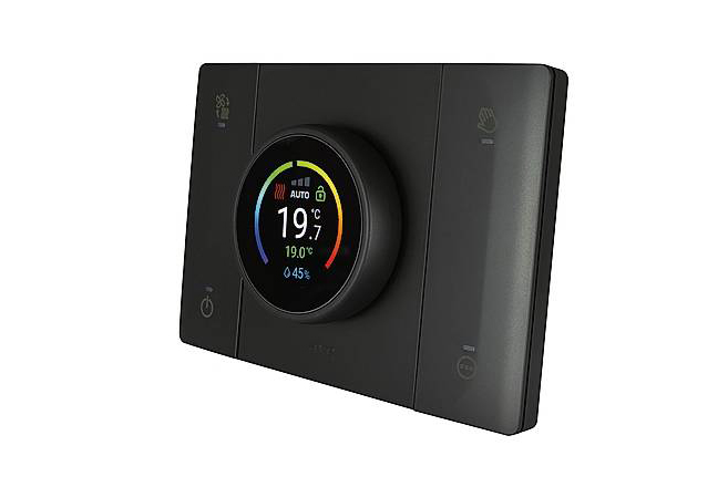 I dispositivi connessi di AVE monitorano i consumi energetici: l’economizzatore IoT gestisce i carichi e controlla
la produzione di energia del fotovoltaico; il cronotermostato wi-fi T44 imposta la temperatura al semplice ruotare della ghiera (per controllarla via app) ed è dotato di sensore di temperatura e di umidità relativa. Prezzo su progetto. www.avetouch.it I dispositivi connessi di AVE monitorano i consumi energetici: l’economizzatore IoT gestisce i carichi e controlla
la produzione di energia del fotovoltaico; il cronotermostato wi-fi T44 imposta la temperatura al semplice ruotare della ghiera (per controllarla via app) ed è dotato di sensore di temperatura e di umidità relativa. Prezzo su progetto. www.avetouch.it