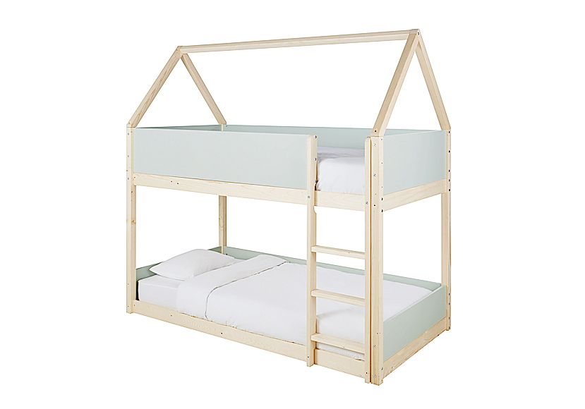 Come di Maisons du Monde ha struttura e scala in abete rosso e pannelli in mdf.  Misura 190 x 90 x H 196 cm. Costa 629 euro. www.maisonsdumonde.com Come di Maisons du Monde ha struttura e scala in abete rosso e pannelli in mdf.  Misura 190 x 90 x H 196 cm. Costa 629 euro. www.maisonsdumonde.com