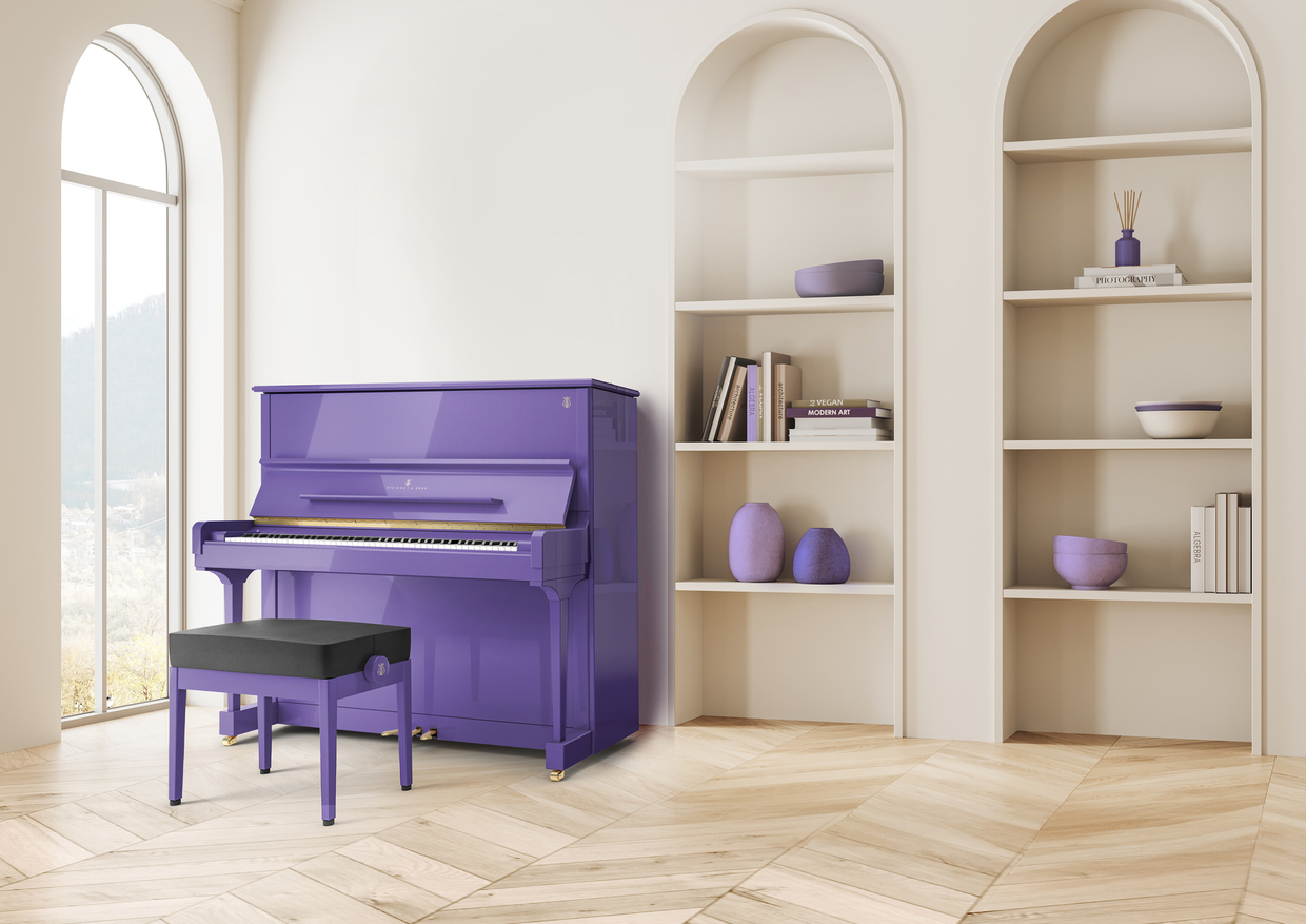 Il pianoforte verticale Modello K di Steinway & Sons, ideale per spazi ridotti, ha un suono potente e ricco, paragonabile a quello di un pianoforte a coda, con “pedale dolce” che permette l’articolazione più precisa dell’intensità del suono. Prezzo su richiesta. eu.steinway.com/it Il pianoforte verticale Modello K di Steinway & Sons, ideale per spazi ridotti, ha un suono potente e ricco, paragonabile a quello di un pianoforte a coda, con “pedale dolce” che permette l’articolazione più precisa dell’intensità del suono. Prezzo su richiesta. eu.steinway.com/it