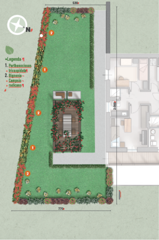 Pianta giardino pensile