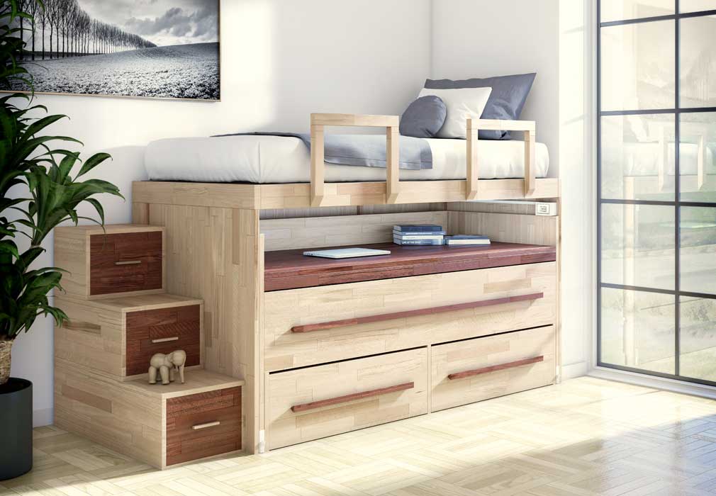 SpazioBed by Cinius letto estraibile chiuso