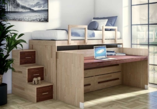 SpazioBed by Cinius letto estraibile con scrivania SpazioBed by Cinius letto estraibile con scrivania