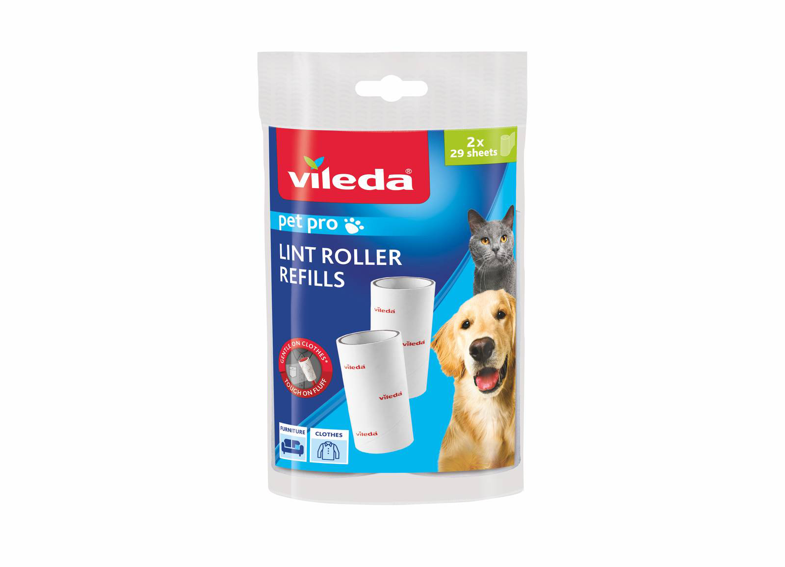 Vileda Pet Pro Lint Roller ricambi