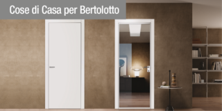 Porte in vetro e alluminio: le atmosfere sofisticate e contemporanee della collezione Glass Bianco di Bertolotto
