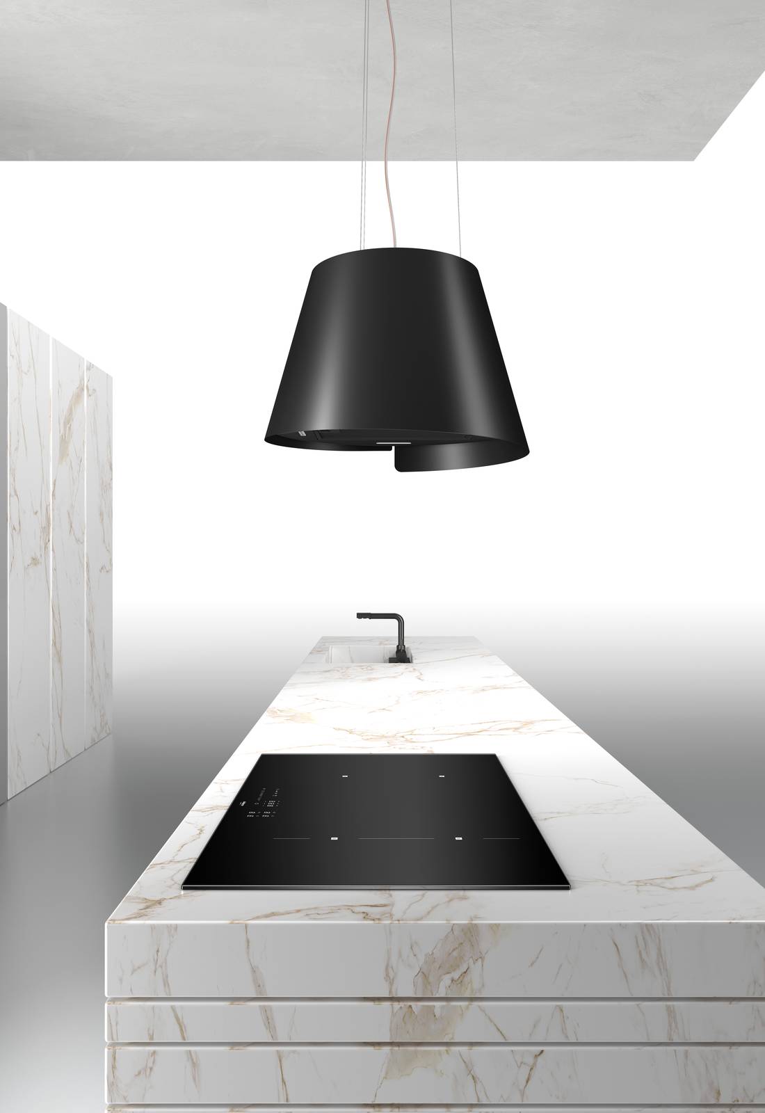 Nome: Sharp di Airforce
Classe di efficienza energetica: C
Consumo energia elettrica su base annua: 77,1 kWh/a
Capacità aspirante: 500 mc/h
Capacità aspirante livello intensivo: 600 mc/h
Numero velocità: 3 + intensiva
Livello sonoro (alla 3° velocità): 64 decibel
Larghezza: Ø 50 cm
Caratteristiche: filtrante, ha telecomando e kit filtri odori rigenerabile.
Prezzo: Da rivenditore
Sito web azienda: www.airforcespa.it