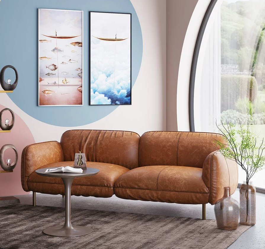 È composto da una serie di elementi morbidi il divano Calgary di KARE che è rivestito in pelle naturale color caramello con un aspetto piaevolmente vissuto. I piedini sottili, realizzati in acciaio, alleggeriscono la struttura e creano un raffinato contrasto. Misura L 226 x P 73 x H 88 cm. Prezzo 3.509 euro. www.kare-italia.it È composto da una serie di elementi morbidi il divano Calgary di KARE che è rivestito in pelle naturale color caramello con un aspetto piaevolmente vissuto. I piedini sottili, realizzati in acciaio, alleggeriscono la struttura e creano un raffinato contrasto. Misura L 226 x P 73 x H 88 cm. Prezzo 3.509 euro. www.kare-italia.it